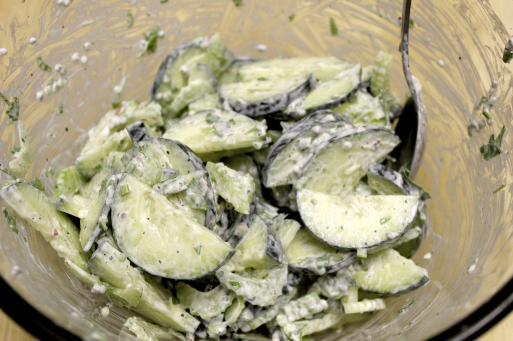 cucumber celery chive salad 15