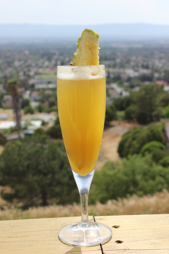 papaya chutney pineapple champagne cocktail 22