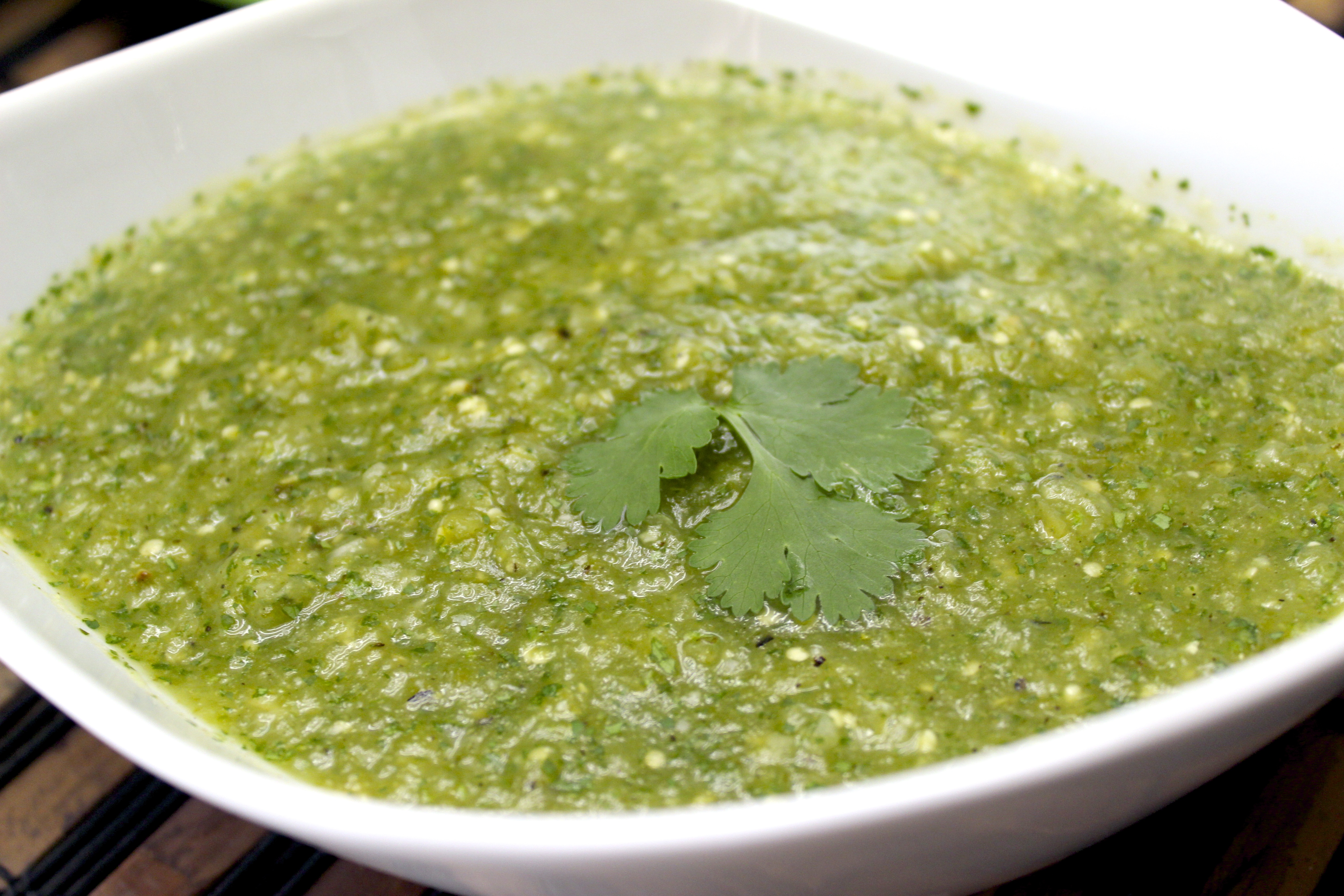 Roasted Tomatillo Salsa Verde | A Heaping Spoonful…